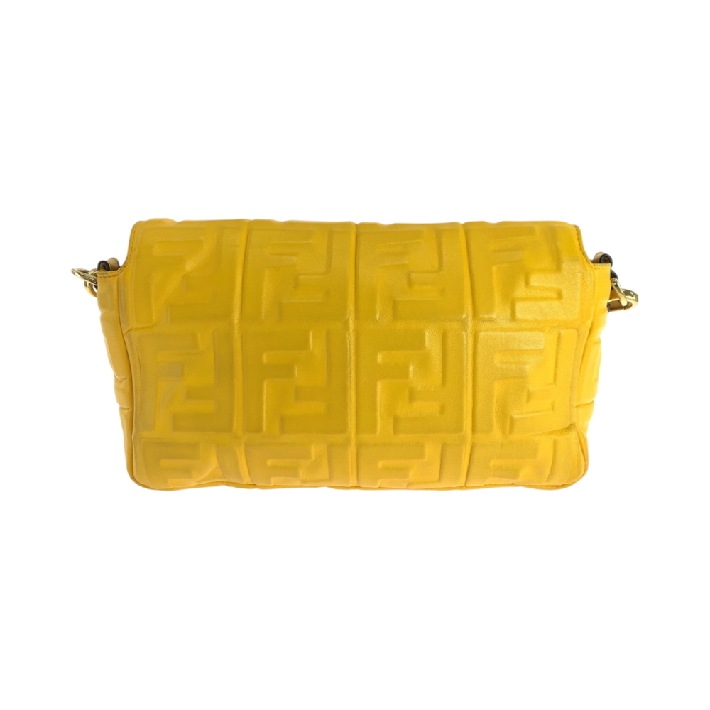 FENDI Zucca Mamma Bucket Yellow Leather Shoulder Bag Messenger 8BR600 (Yellow... - Picture 2 of 10